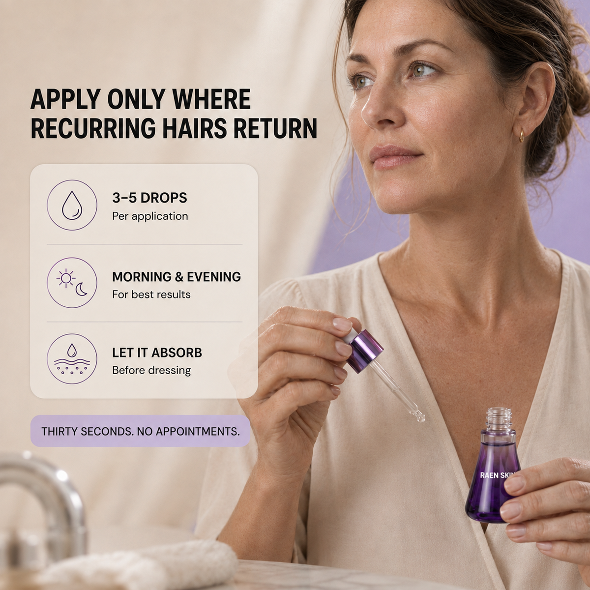 Raen Nipple Hair Regrowth Control Serum™