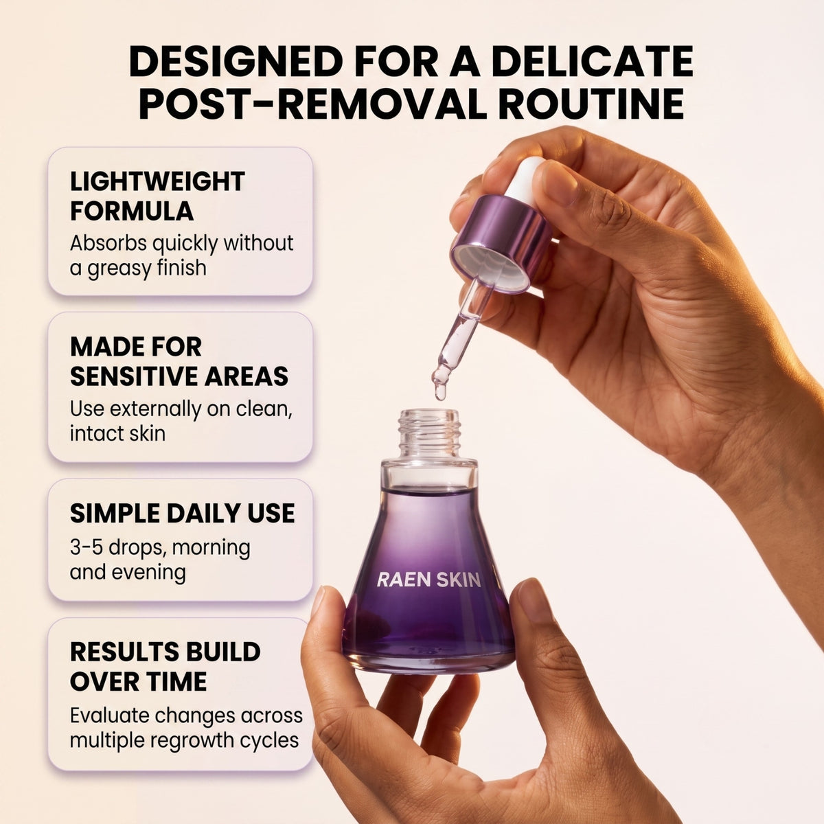 Raen Nipple Hair Regrowth Control Serum™